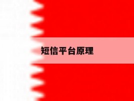 短信平台原理