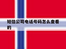 短信公司电话号码怎么查看的