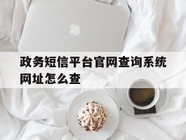 政务短信平台官网查询系统网址怎么查